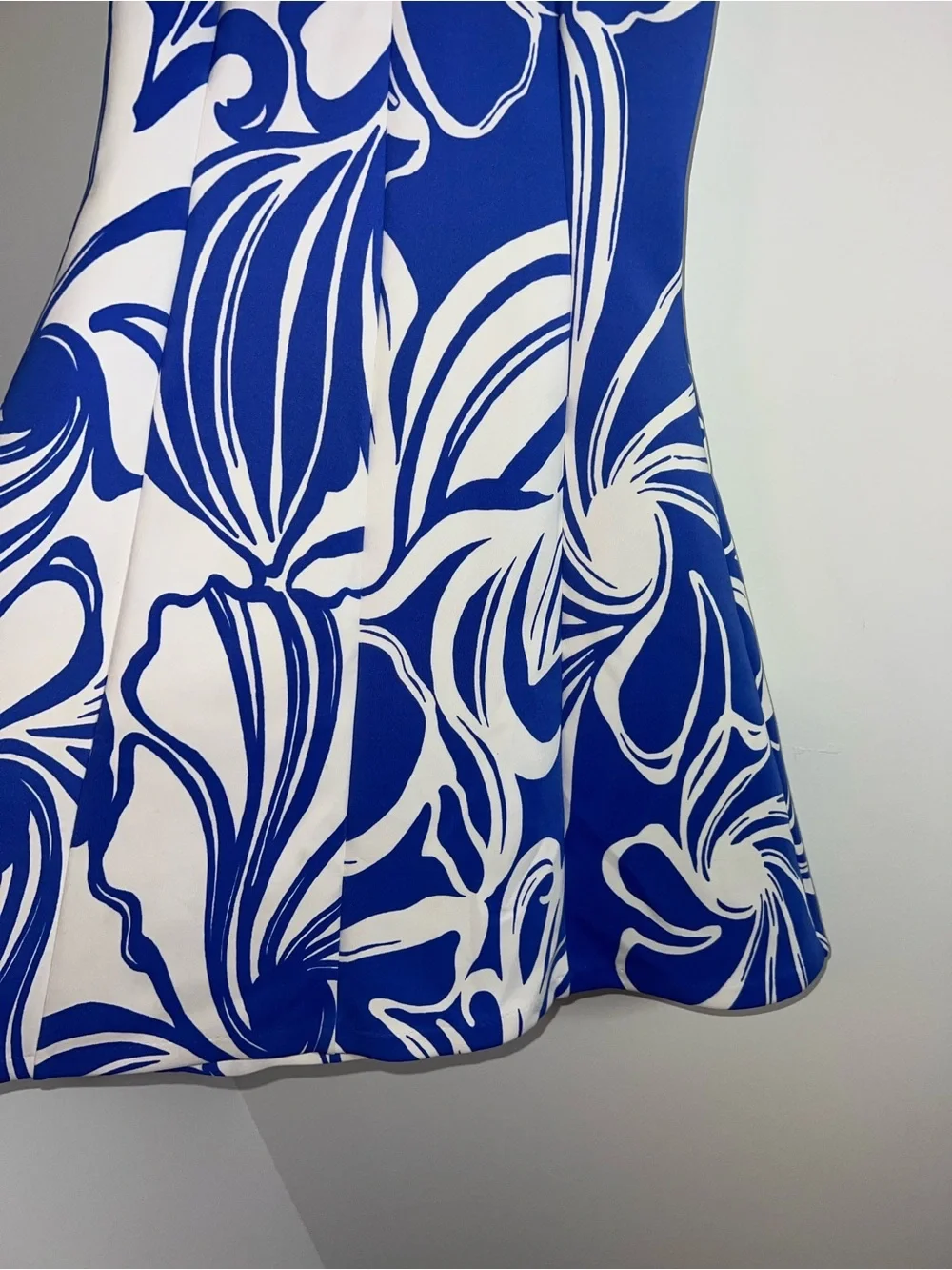 Lily Pulitzer Sleeveless Blue & White Printed A-Line Dress size xs